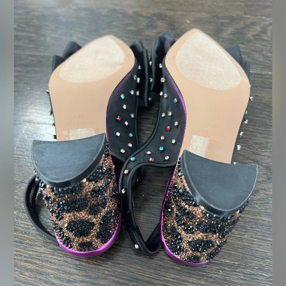 NWOT Betsey Johnson Dafney Pointed Toe Slingback Heel Sz 6.5 - Picture 4 of 6